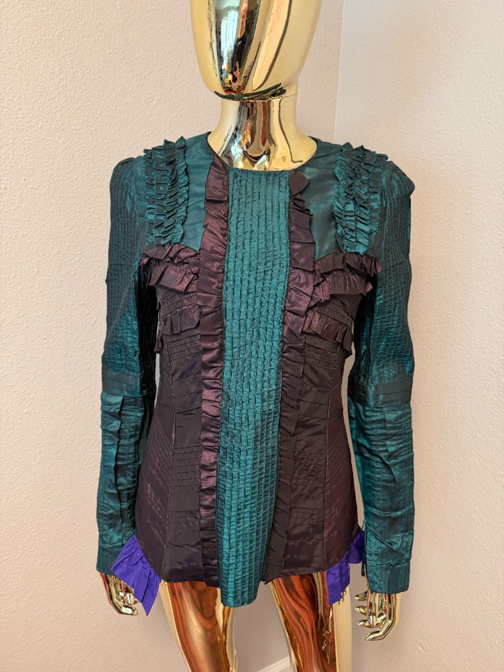 Miu Miu runways silk top, size Italian 42